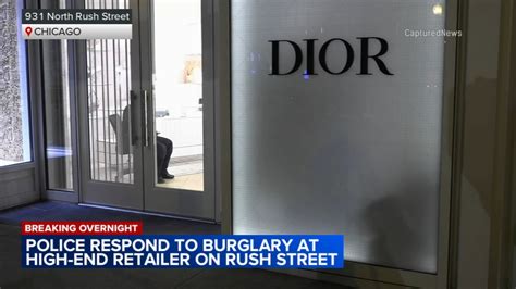 dior chicago robbery|Chicago police investigating burglary at Dior store in .